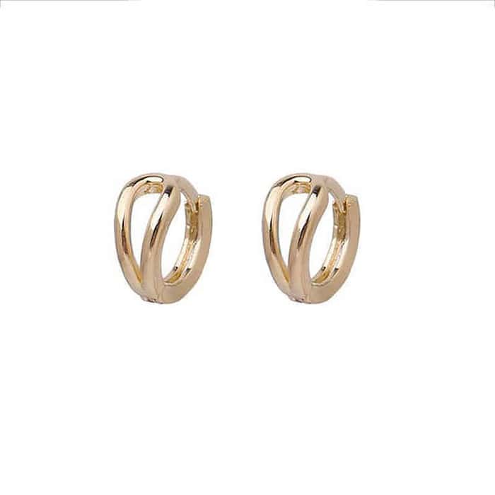 Huggies Ohrringe Damen Gold