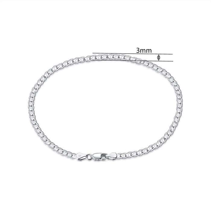 Cuban Gliederarmband in 925 Silber – Bild 4