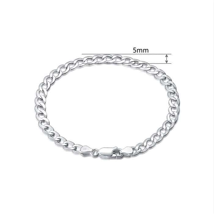 Cuban Gliederarmband in 925 Silber – Bild 5