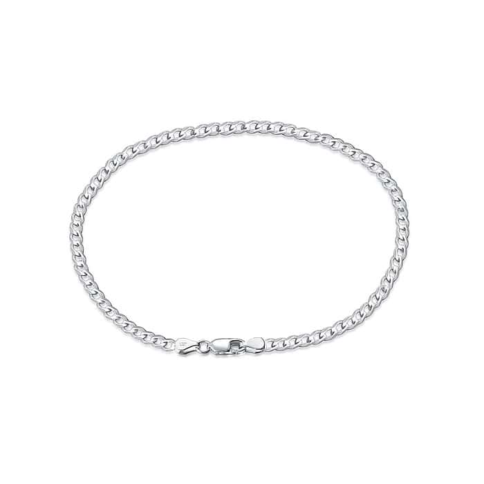 Cuban Gliederarmband 925 Silber