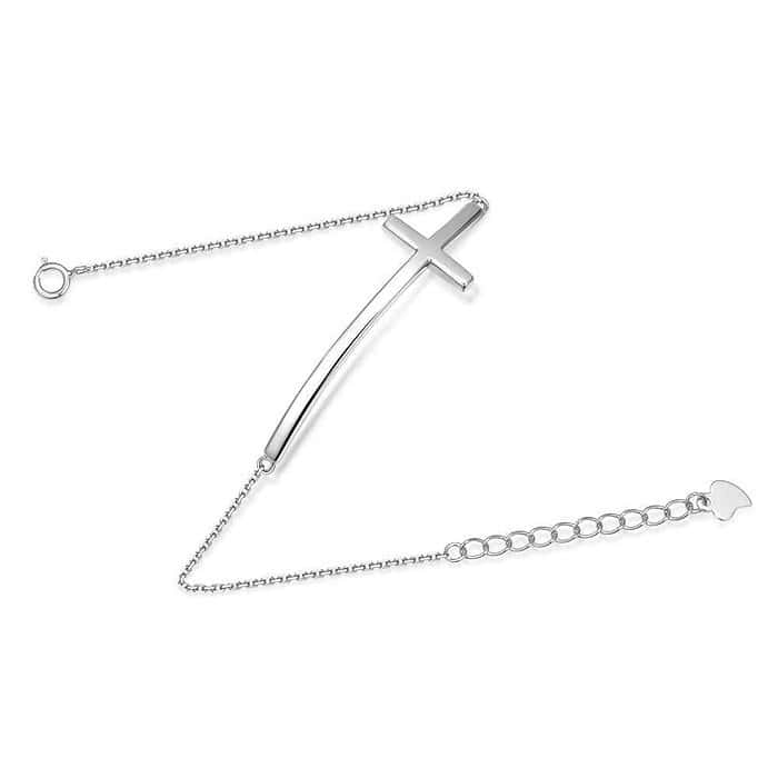 Armband Kreuz 925 Silber – Bild 5