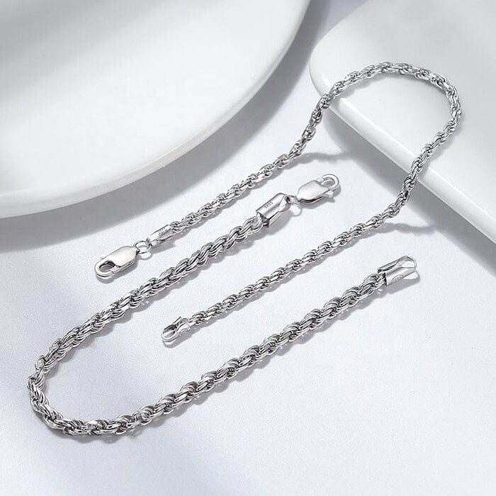 Kordel Armband Silber – Bild 5