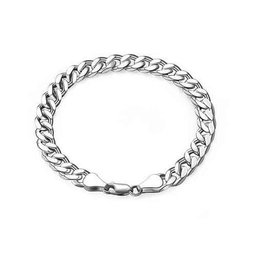 Cuban Gliederarmband 925 Silber