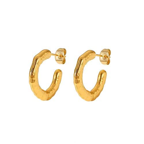 Gold Creolen Ohrringe für Damen