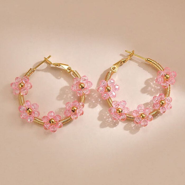 Boho Damen Edelstahl ohrringe Blumen – Bild 8