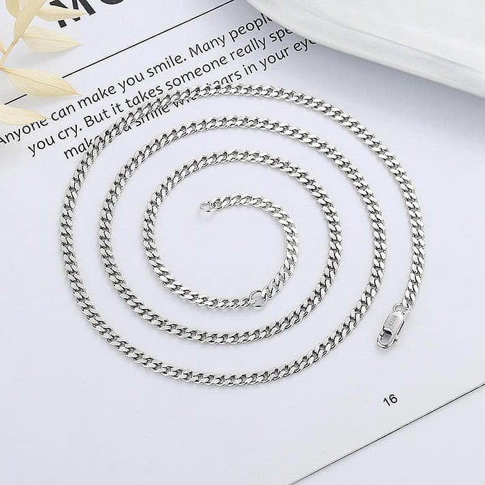 Silber kuba kette 2,5/3,7 mm – Bild 4