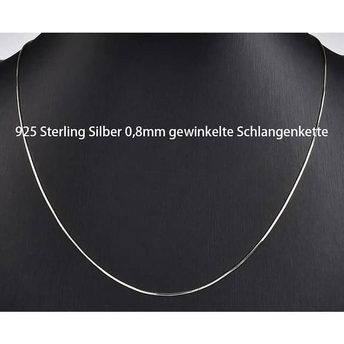 Herren Kette Schlange Silber 1.0mm – Bild 10