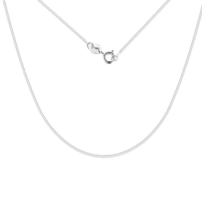 Damen Silber Halskette Schlangenkette