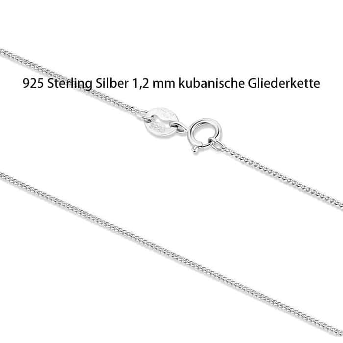 Herren Kette Schlange Silber 1.0mm – Bild 4