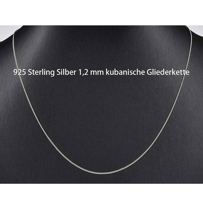 Herren Kette Schlange Silber 1.0mm – Bild 9