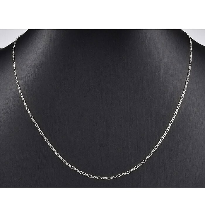 Silber Kette Damen Figaro Kette – Bild 4