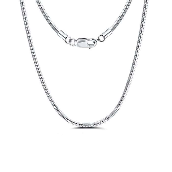 Herren Kette Schlange Silber 1.0mm