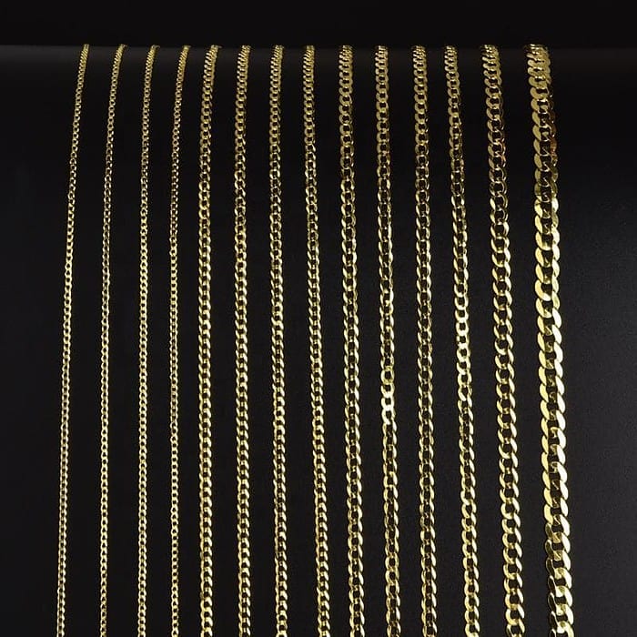 Kubanische Silber Kette 18K Vergoldet – Bild 4