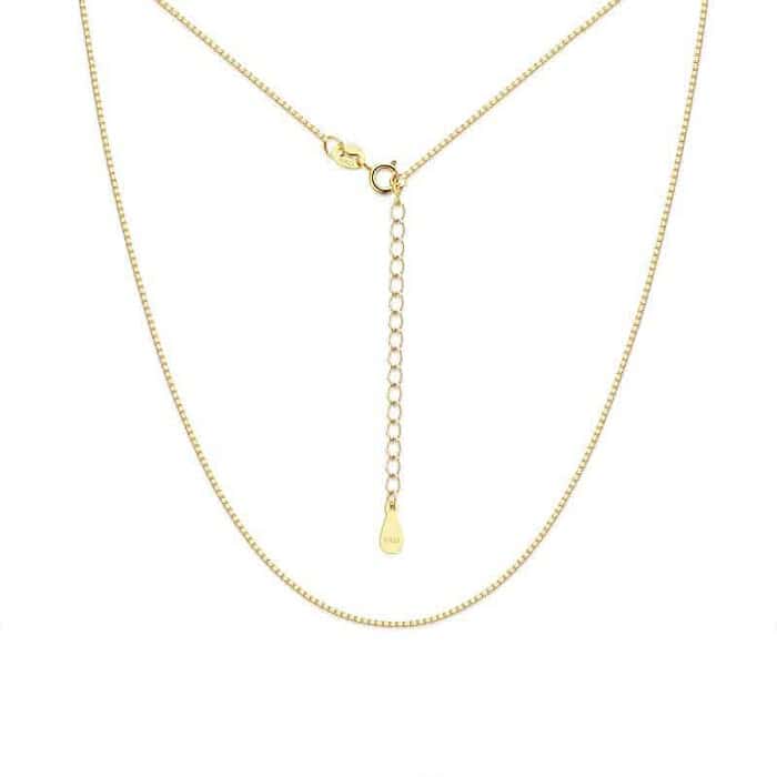 Ketten Silber Damen 18K Vergoldet