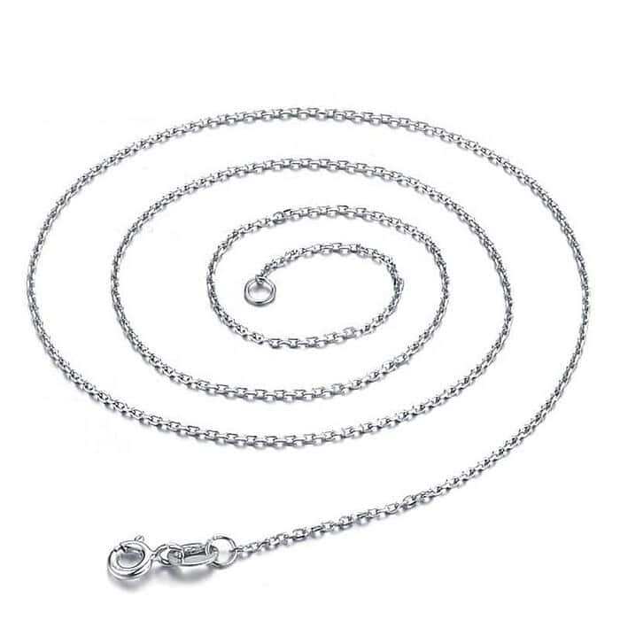 Kette Silber Kreuz Damen 40CM