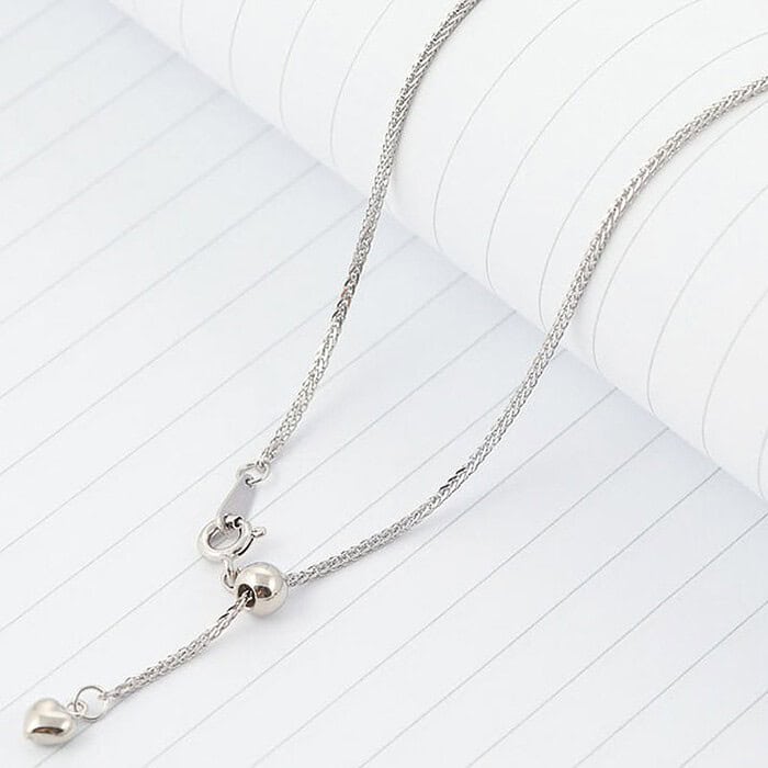 925 Sterling Silber Schlichte Vergoldete Kette – Bild 4