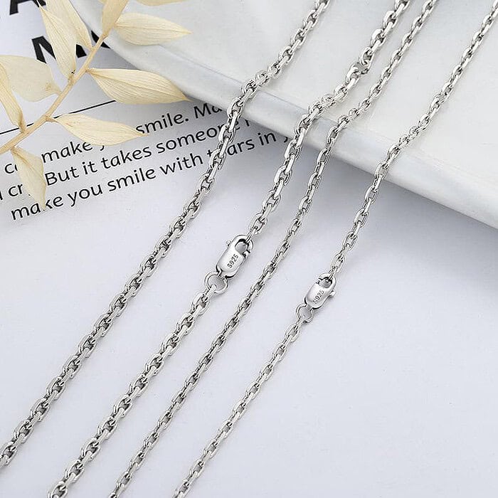 Kette Silber Damen Kabelkette – Bild 2