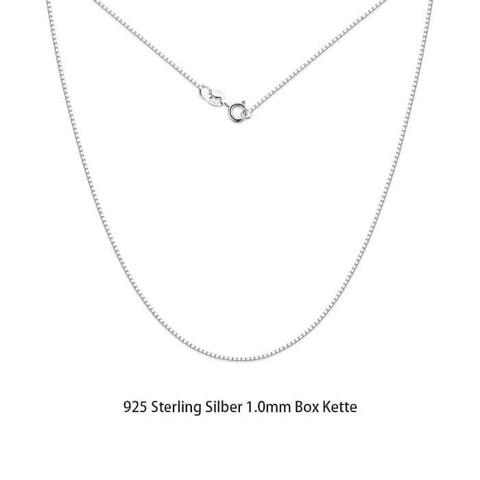 Kette Silber Damen Box Kette – Bild 5