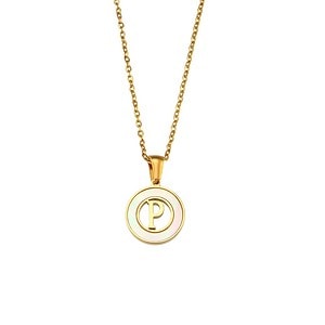 Buchstaben Kette Damen 18K Vergoldet ,Buchstabenkette, kette mit buchstaben