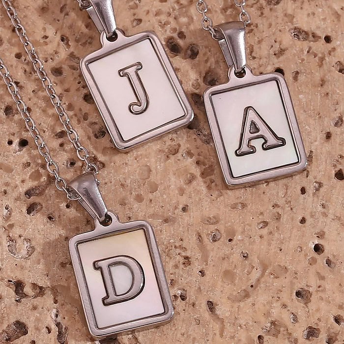 Buchstaben Plättchen Ketten Damen