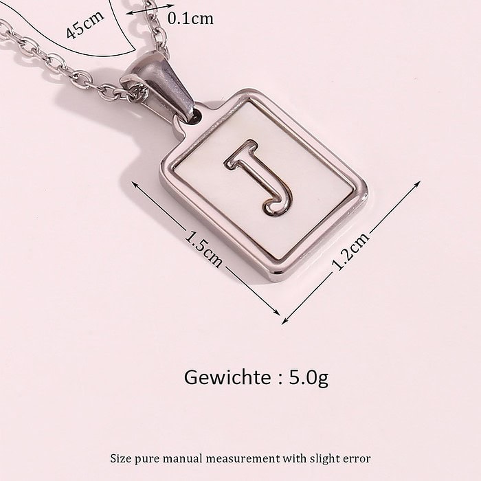 Buchstaben Plättchen Ketten Damen