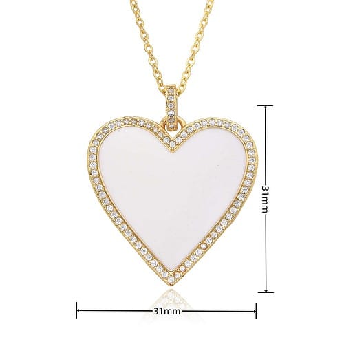 Herz Edelstahl Damen Kette