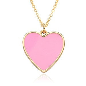 Herz Kette 18K Vergoldet Gold