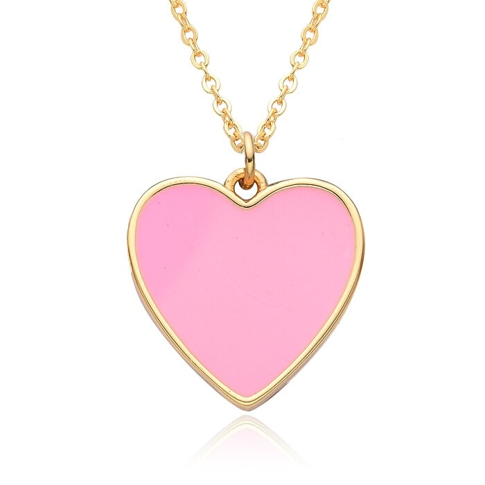 Herz Kette 18K Vergoldet Gold