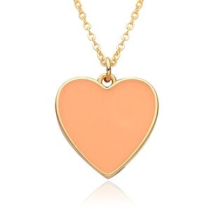 Herz Kette 18K Vergoldet Gold
