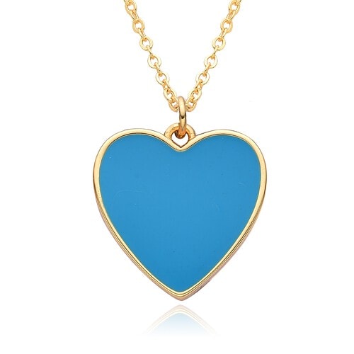 Herz Kette 18K Vergoldet Gold