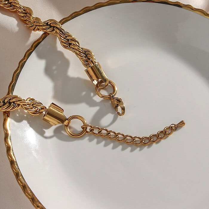 Damen Statement Ketten Große 18K Vergoldet