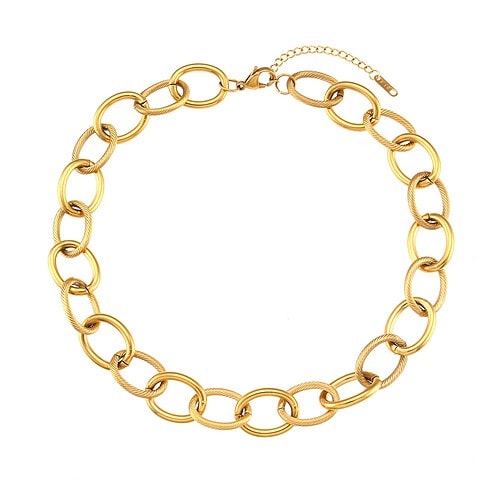 Damen Statement Ketten Große Gold