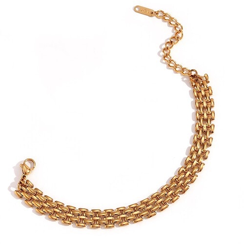Damen Statement Armband Große Geflochtene