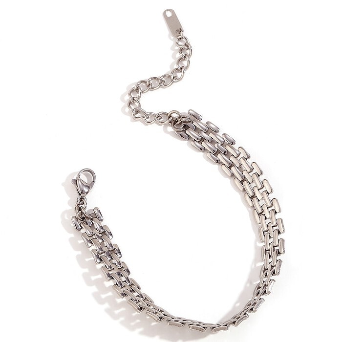 Damen Statement Armband Große Geflochtene