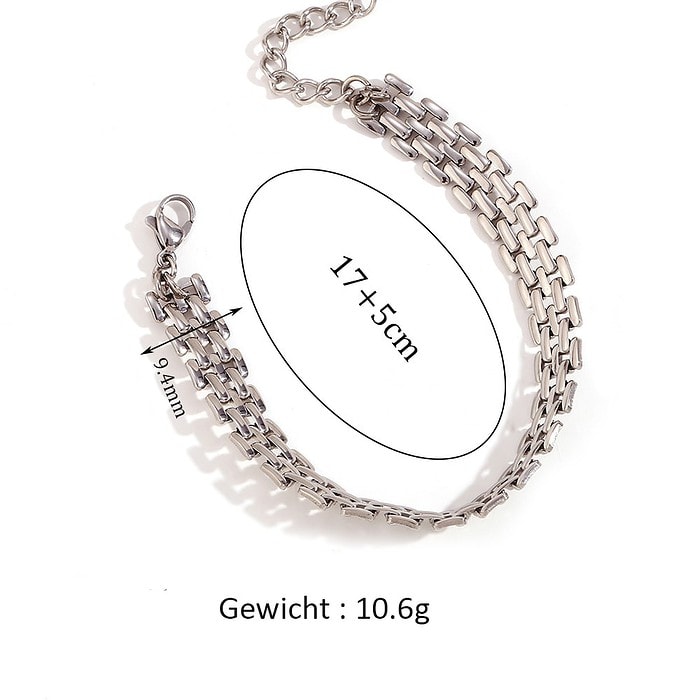 Damen Statement Armband Große Geflochtene