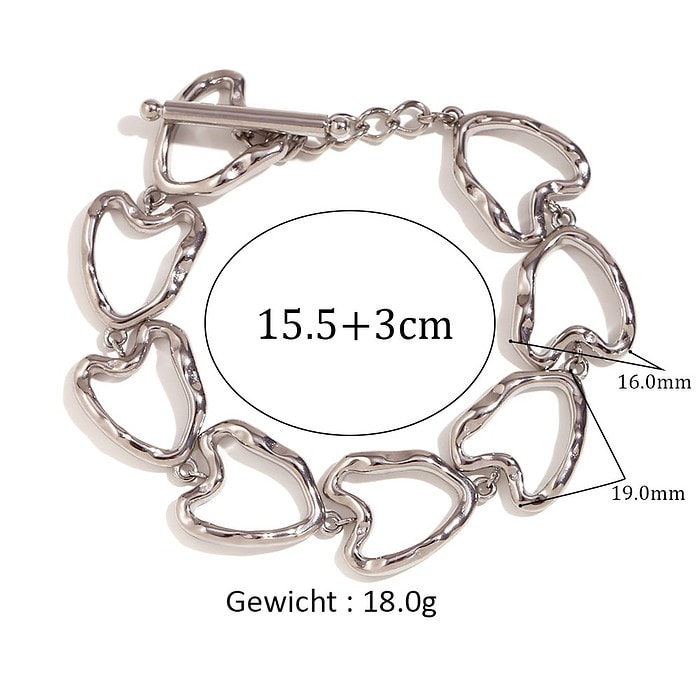 Damen Statement Armband Große Herz