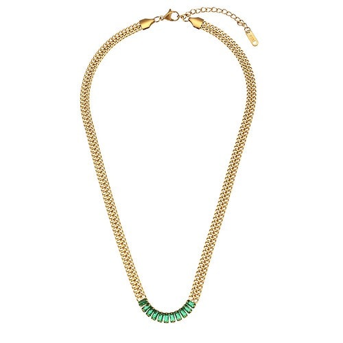 Damen Statement Ketten 18K Vergoldet Zirkonia