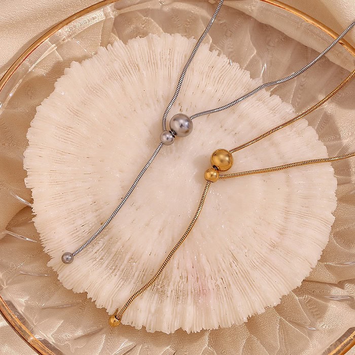 Y Kette Damen 18K Vergoldet