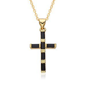 Kreuz Kette Bunte Zirkonia Gold , Kreuz Kette ,KreuzKette