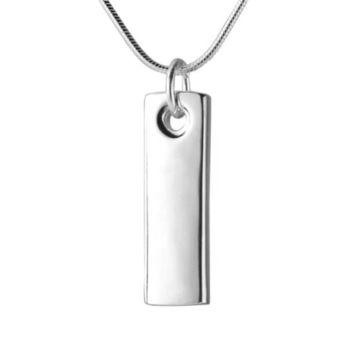 Silber Kette Mit Anhänger Gravur Für Männer