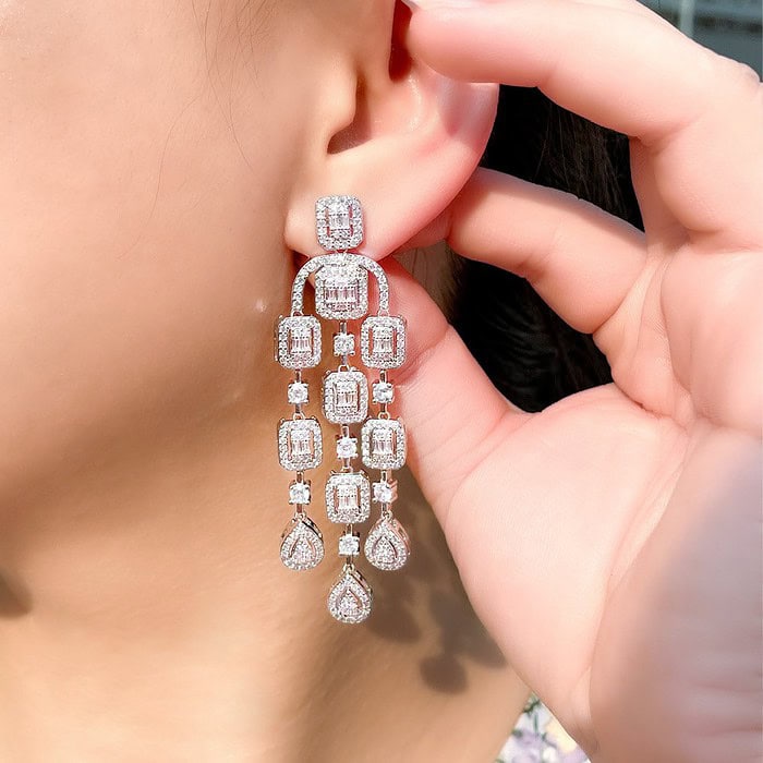 Braut Ohrringe mit Zirkonia