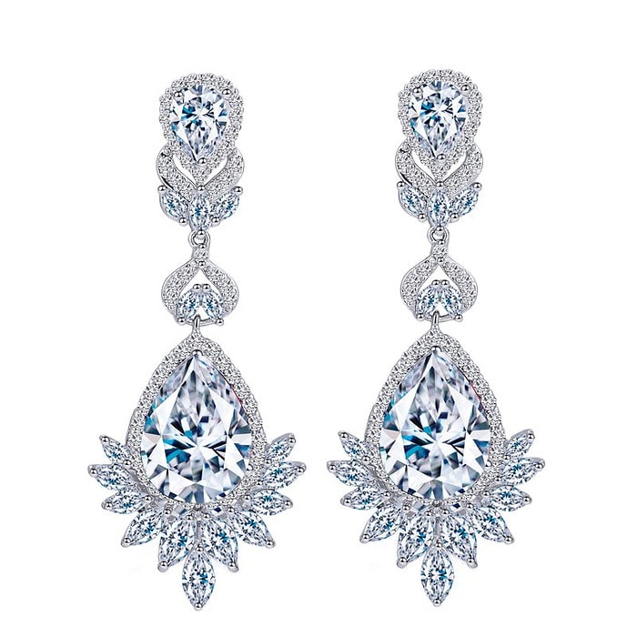 Vintage Ohrringe mit Zirkonia
