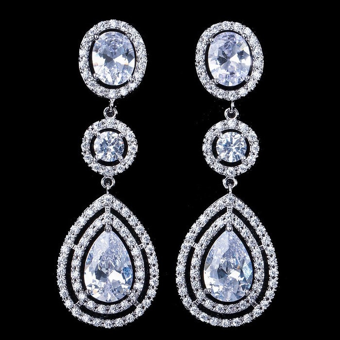Brautschmuck Ohrringe Tropfen – Bild 3