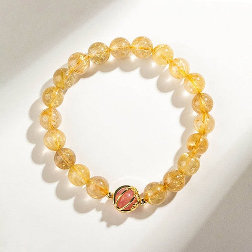 Citrinarmband Natürlicher Edelstein