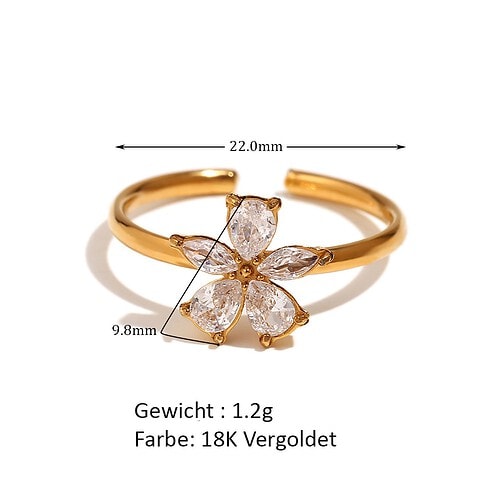 Ring Gold Damen Breite