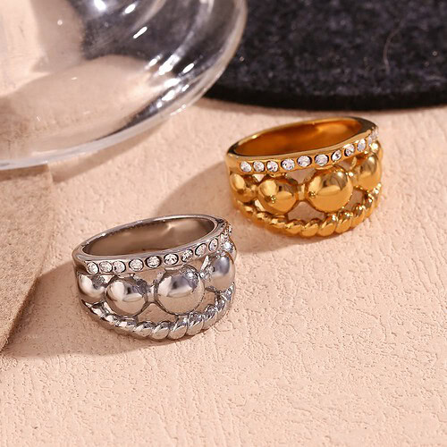 Ring Damen Breite Silber