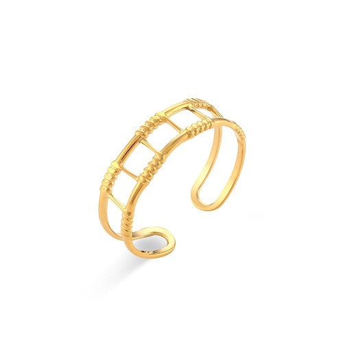 Statement Ring Damen 18K Vergoldet