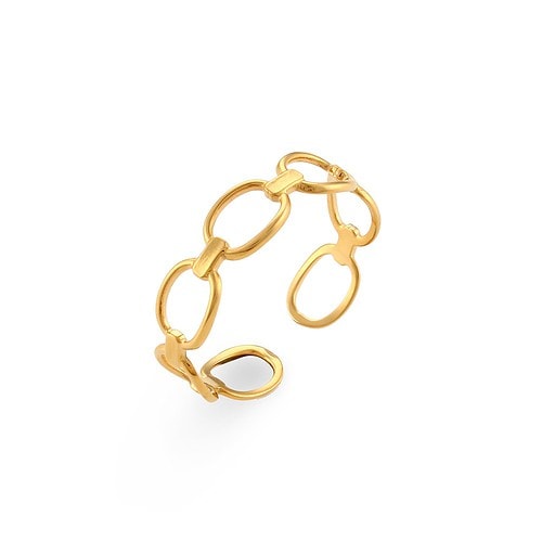 Statement Ring Damen 18K Vergoldet