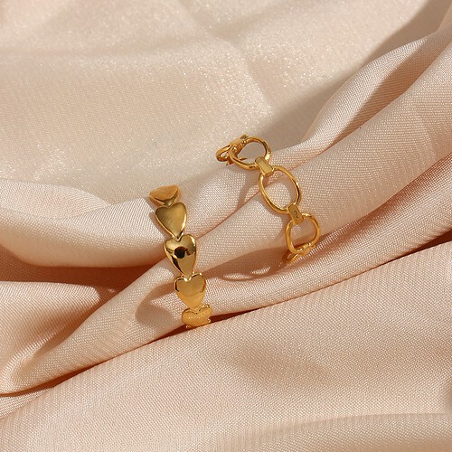 Statement Ring Damen Gold Herz