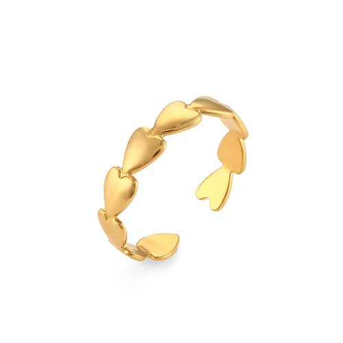 Statement Ring Damen Gold Herz
